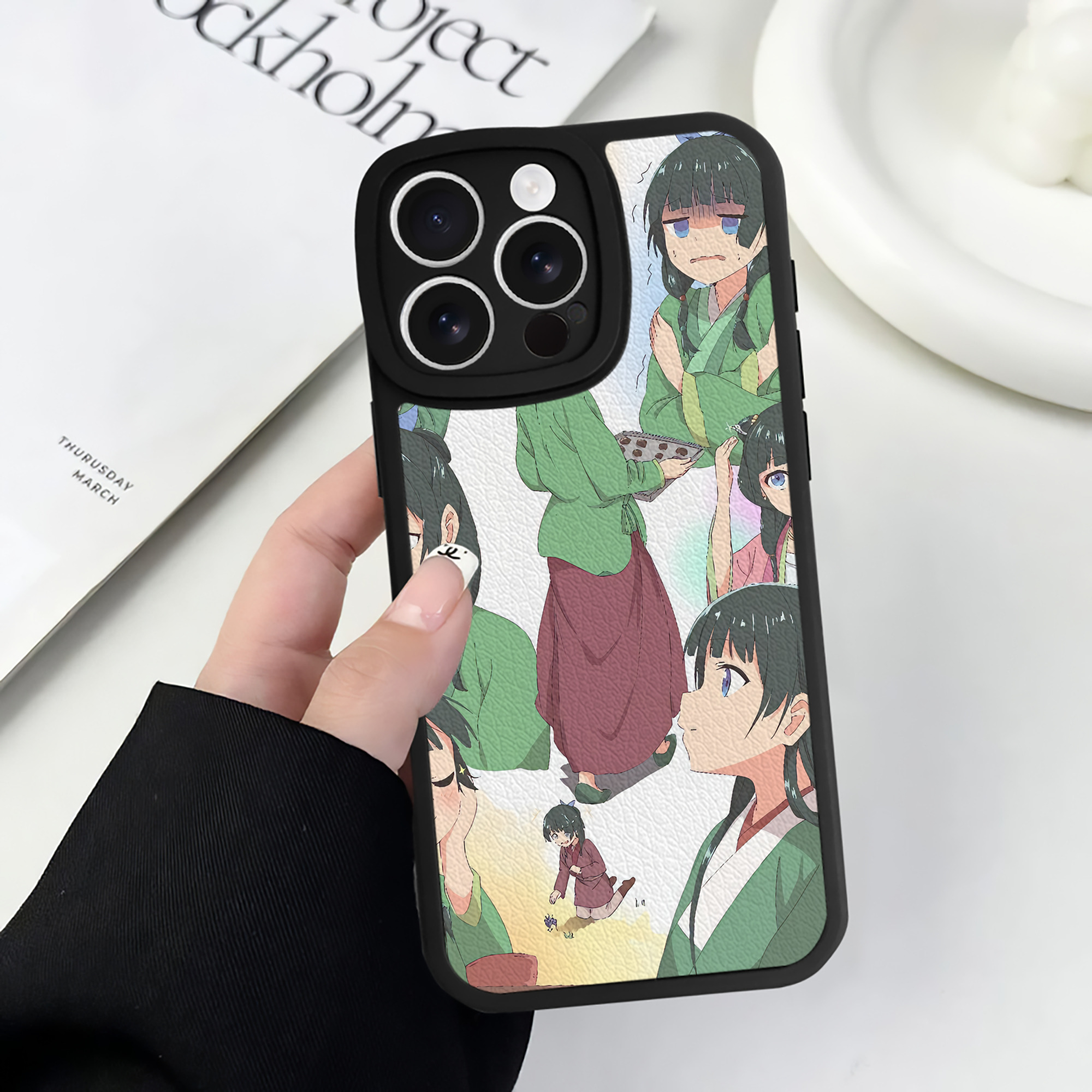 薬屋のひとりごと The Apothecary Diaries 【iPhone 16シリーズ対応】シリコンスマホケース（レザー調） 材質：シリコン